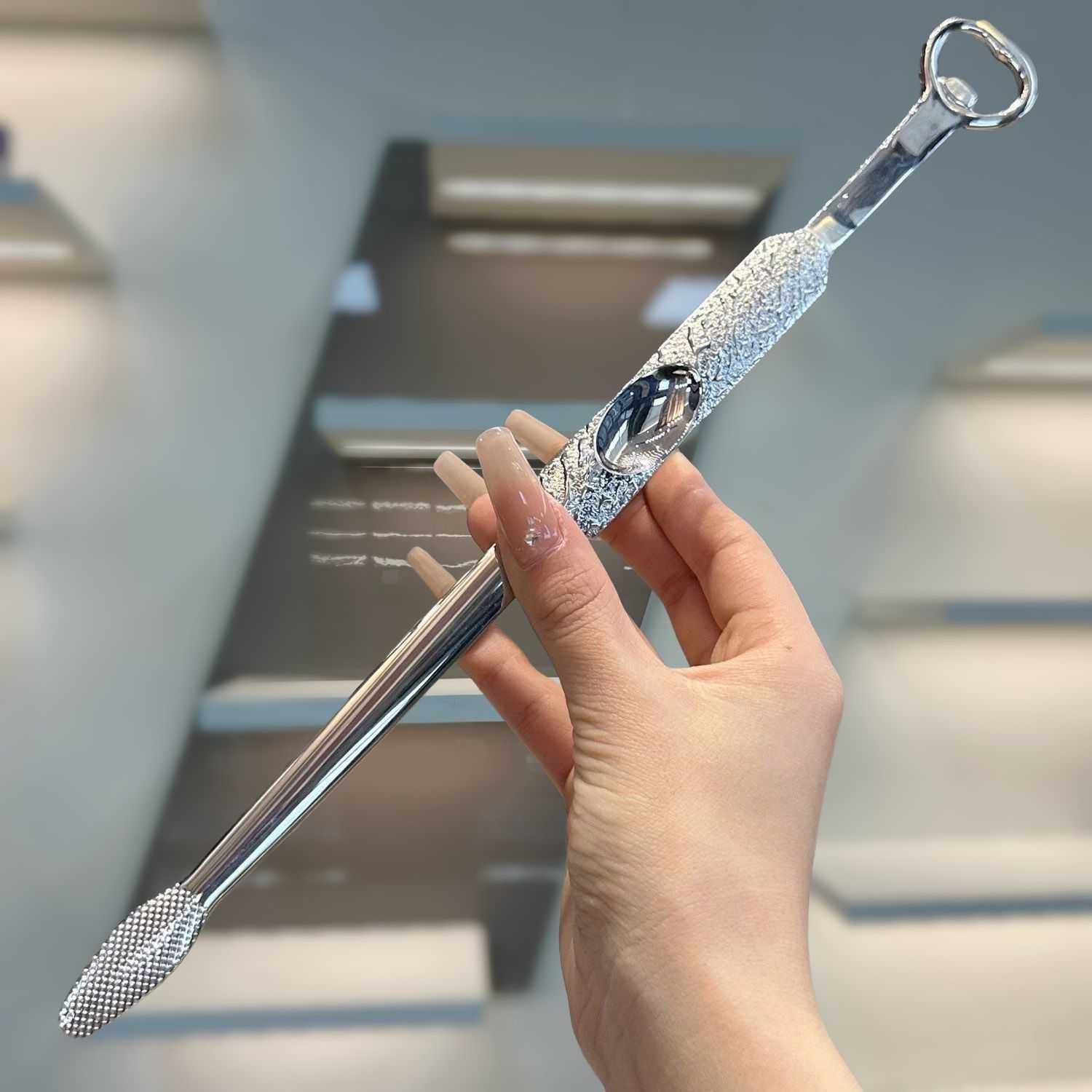 加长烧烤开瓶器304不锈钢食品夹分餐家用分餐牛排烤肉厨房夹韩式,电子元器件市场,其它元器件,淘宝优惠券,粉丝福利购,淘宝优惠卷