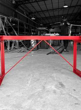 红色实心碳素钢铁餐台桌腿不锈钢办公Magis brut table 书桌支架