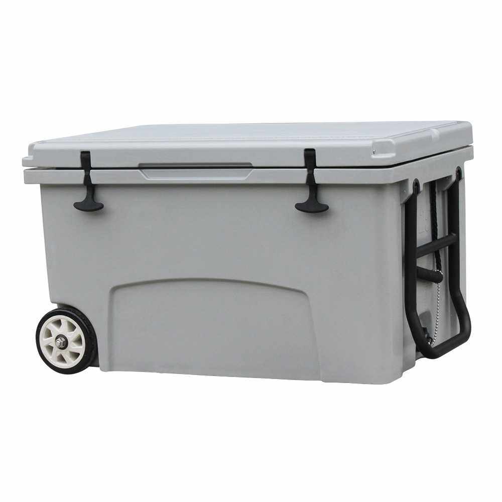 145L保温箱车用便携冷藏冰块保存户外冰桶生鲜保鲜露营神器带轮