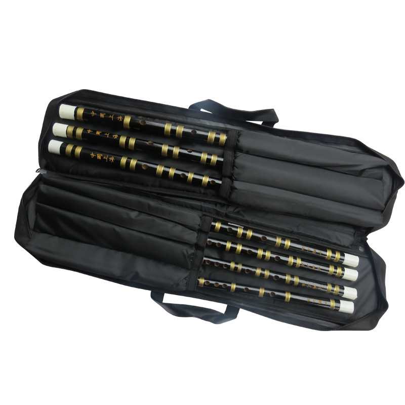 877黑色套笛套笛 七支装竹笛 七音笛子 CDEF G 小A调 小降B调笛子