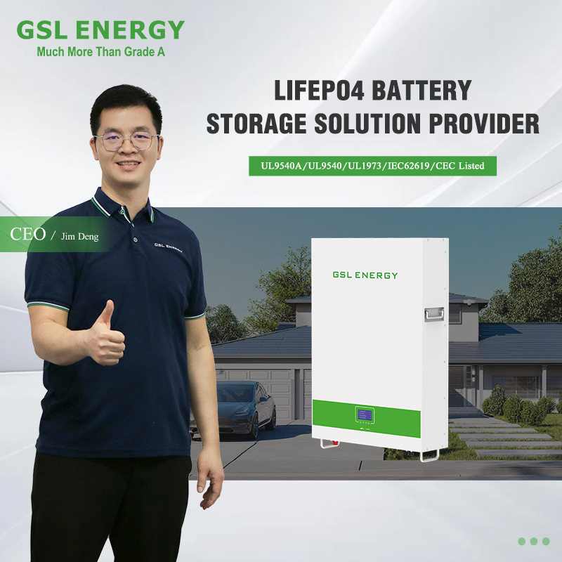 GSL Energy 51.2V 10kWh 200Ah Wall LiFePO4 Battery ESS System