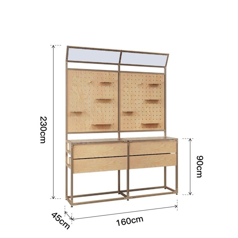 铝型材置物架样品货架展示柜储物柜桦木海洋板洞洞板摆放台陈列柜,商业/办公家具,置物架/陈列架/储物架/展示架,淘宝优惠券,粉丝福利购,淘宝优惠卷