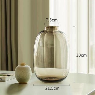 马醉木花瓶玻璃透明龟背竹大肚南天竹吊钟专用高级感轻奢水培器皿