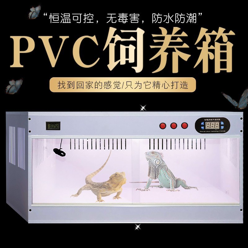 PVC鬃狮蜥蜴智能恒温饲养箱爬宠守宫刺猬蛇陆龟寄居蟹陆龟鸟类