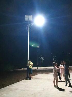 双臂金豆太阳能路灯5米6米8米道路工程款led太阳能照明灯