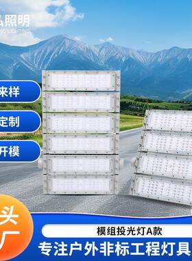 防水广场工程照明户外高杆厂房隧道泛光灯模组LED投光灯50W100W15