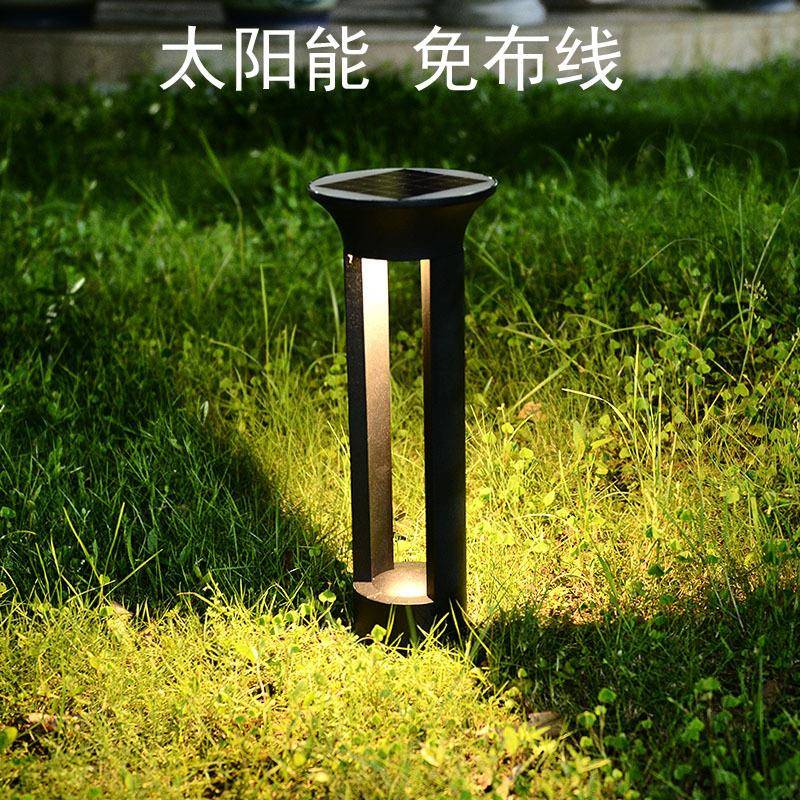 户外太阳能草坪灯LED插地道路景观灯江边别墅庭院小区装饰灯圆形