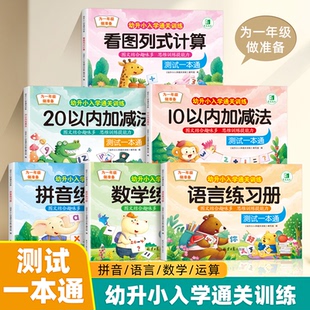 幼小衔接入学通关训练练习册小学入学预习册