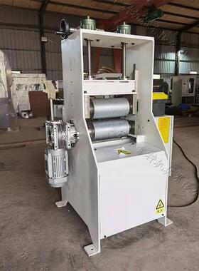 木工行业实木地板压花机 板材橱柜烙花压纹设备 木纹滚压成型机