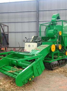 泰丰履带式小型/大型地滚刀割台青储机 农业自走式青贮收割机