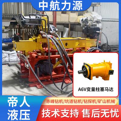 小型力源液压变量柱塞马达A6V/L6V赤峰钻机手动厂家现货节能高效