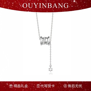 小蛮腰银项链轻奢小众高级感设计毛衣链锁骨链经典 节日女生日礼物