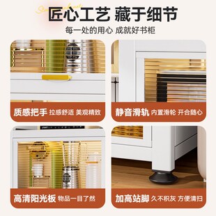 厨房夹缝储物柜碗柜微波q炉烤箱收纳架落地多层置物架子多功能橱
