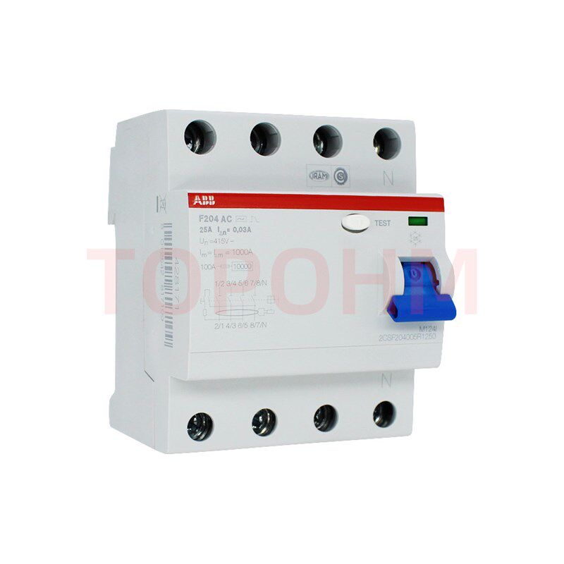 ABBF200漏电保护断路器2P4P空气开关25A40A63A100A微断AC型300mA