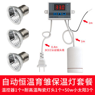 鸭子小鸡育雏宠物芦丁鸡保温灯取暖灯泡养殖场专用家禽自动控温灯