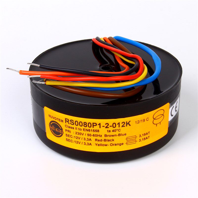 Talema 80W 双9V 12V 15V 18V 密封环形变压器 进口音频环牛 80VA