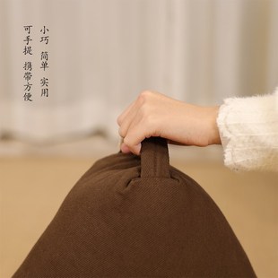 可手提携带纯色榻榻米坐 阳台坐垫迷你g不规则三角软垫靠枕新中式