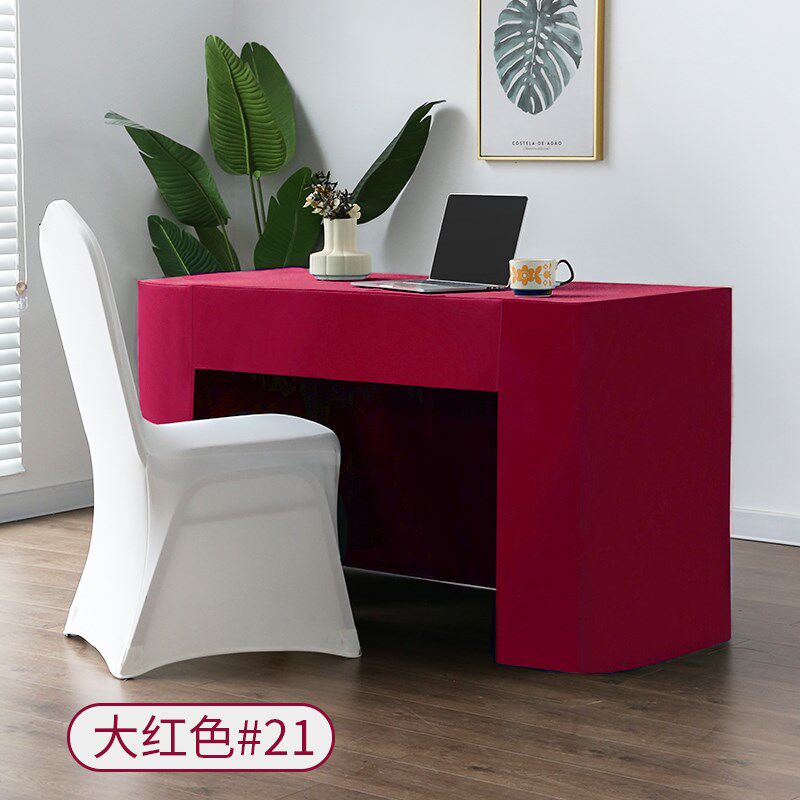 桌布长方形高级感定制logto酒店会议桌圆桌2021年新款餐桌布艺台