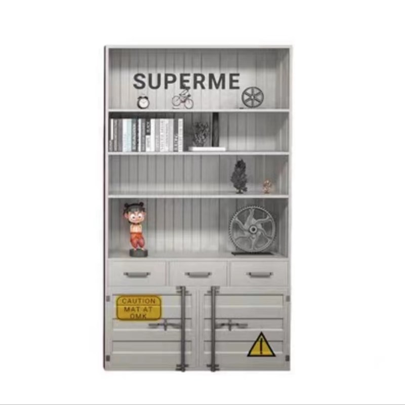 覆古工业风d收银柜台铁艺前台酒吧接待台健身房台球厅转角吧台定