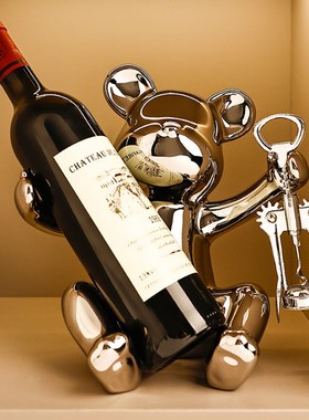 创意陶瓷小鹿桌面摆件轻奢风高档高级感家居N客厅玄关酒柜软装饰