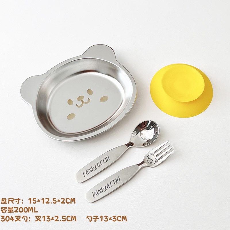 儿童餐盘食品级304不锈钢宝宝辅食盘家用吃饭分格菜盘小婴儿餐具,婴童用品,儿童餐具,淘宝优惠券,粉丝福利购,淘宝优惠卷
