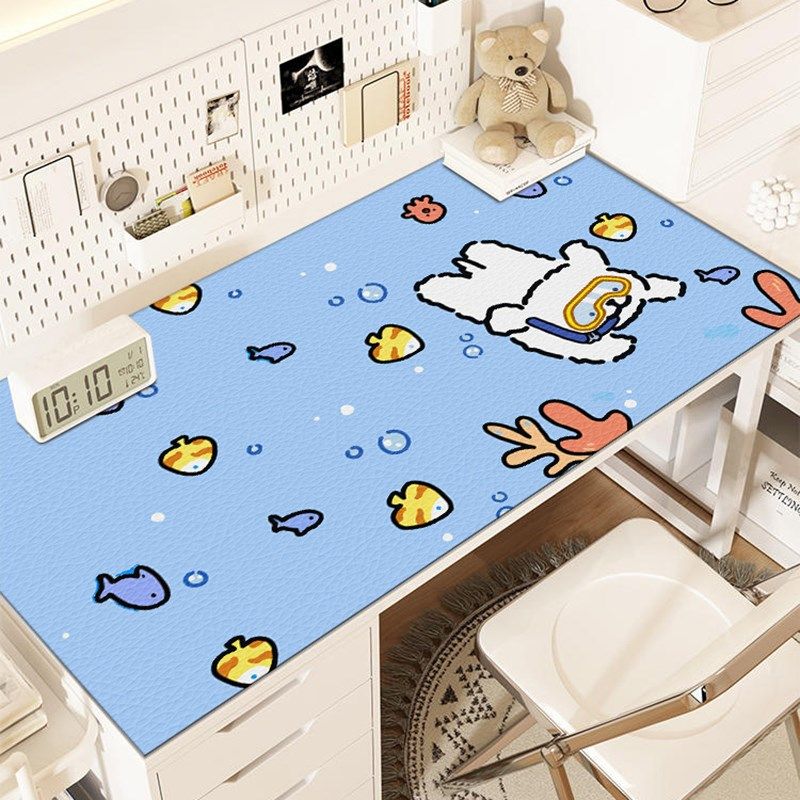 线条小狗学生宿舍书桌垫环保无甲醛防水垫子儿童写字台护眼书桌布,居家布艺,桌布,淘宝优惠券,粉丝福利购,淘宝优惠卷