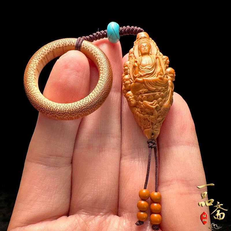 十八罗汉佛像橄榄核n单籽精雕雕刻核雕文玩解压手把件男士随身把