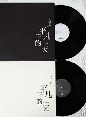 官方正版 毛不易实体专辑 平凡的一天 消愁 2LP黑胶唱片+海报周边