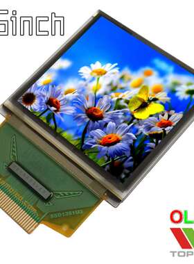 1.5寸彩色oled液晶显示屏30脚接插topwin拓微UG2828GDEDF11厂家