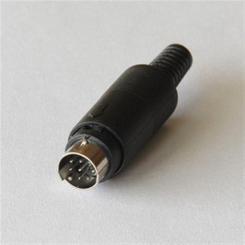 MD8芯 迷你DIN8芯 小8芯公头 miniDIN8芯 PLC接头