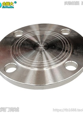 304不锈钢盲板法兰盖PN10管堵片封头1寸2寸3DN25 40 50 65 80 100