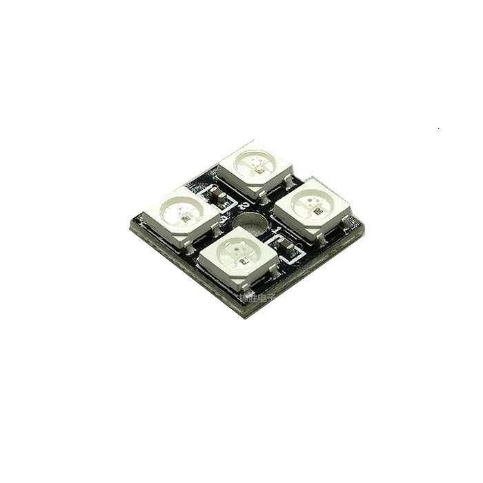 4位全彩LED模块 彩色 WS2812B4 RGB LED 驱动 彩灯模块 w2812B