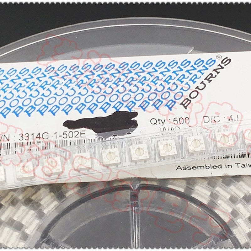 进口台湾 5K BOURNS伯恩斯 3314G-1-502E 贴片可调电位器