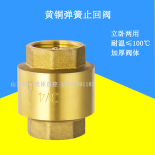 自来水表前止回阀防空转铜家用六分表后升降式单向阀水泵用32立式