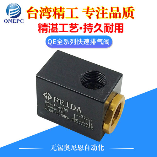 气动快速排气阀QE01/QE02/QE03/QE04气缸快排阀 放气急排阀