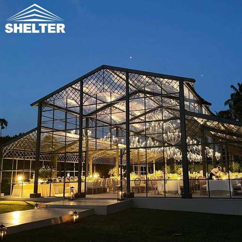 篷房户外喜宴婚礼帐篷2024新款铁艺篷房酒席婚庆蓬房建筑