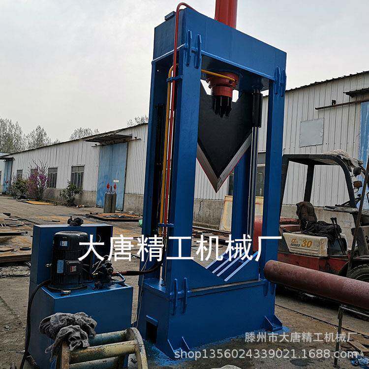 现货供应龙门小型切胶机立式V型单刀液压裁断机100吨框式油压机