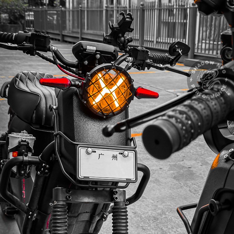 适用深远009小牛U+B复古前大灯改装配件X大灯车头灯电动车配件