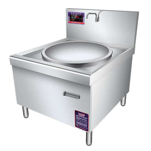 炒锅餐厅电磁炉炒爆炒大功率饭店炉电电12kw双头用设备凹面