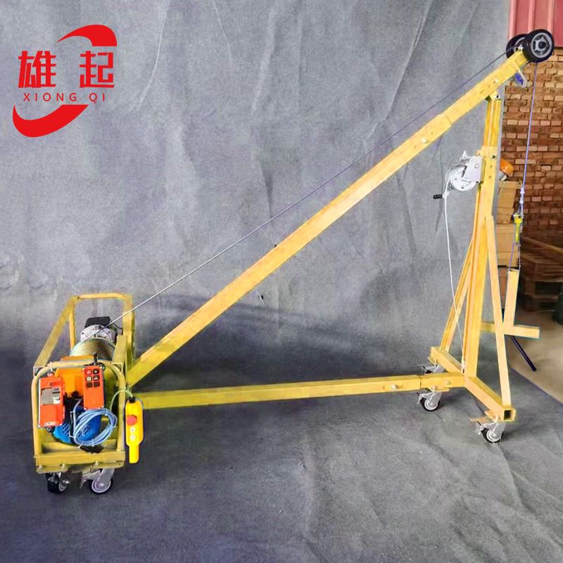 建筑装修2g20V吊窗机吊玻璃提升机高层门窗小吊机380V可移动