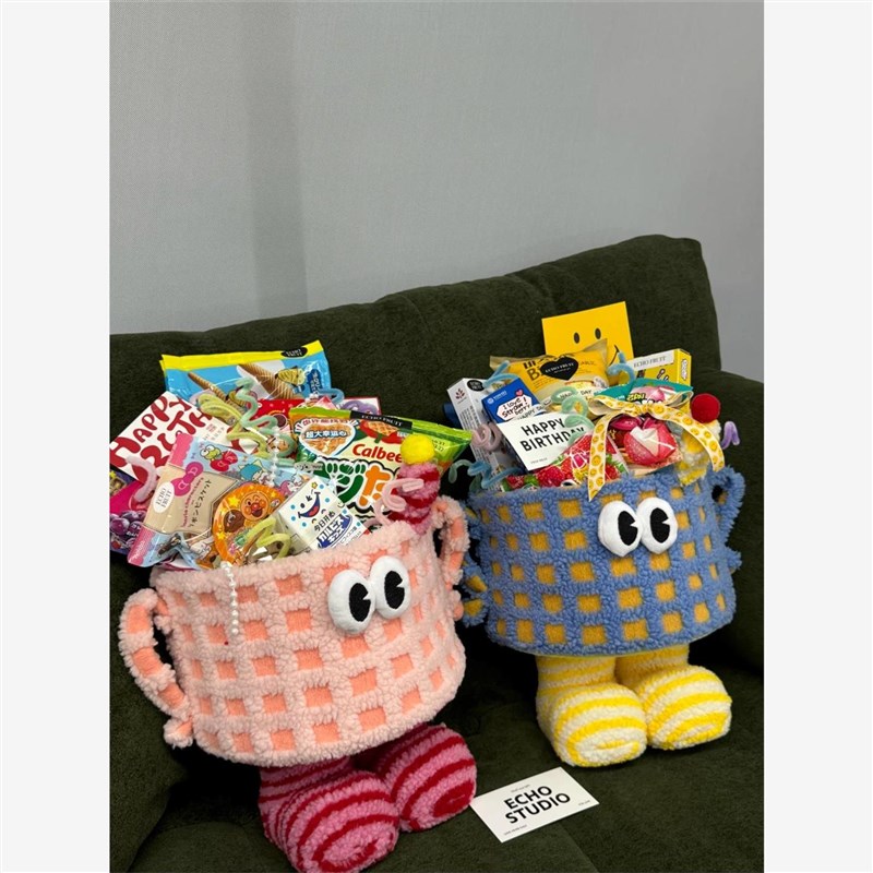 特别的六一儿童节礼物DIY零食花束小怪兽抱抱桶节日纪念日送女友