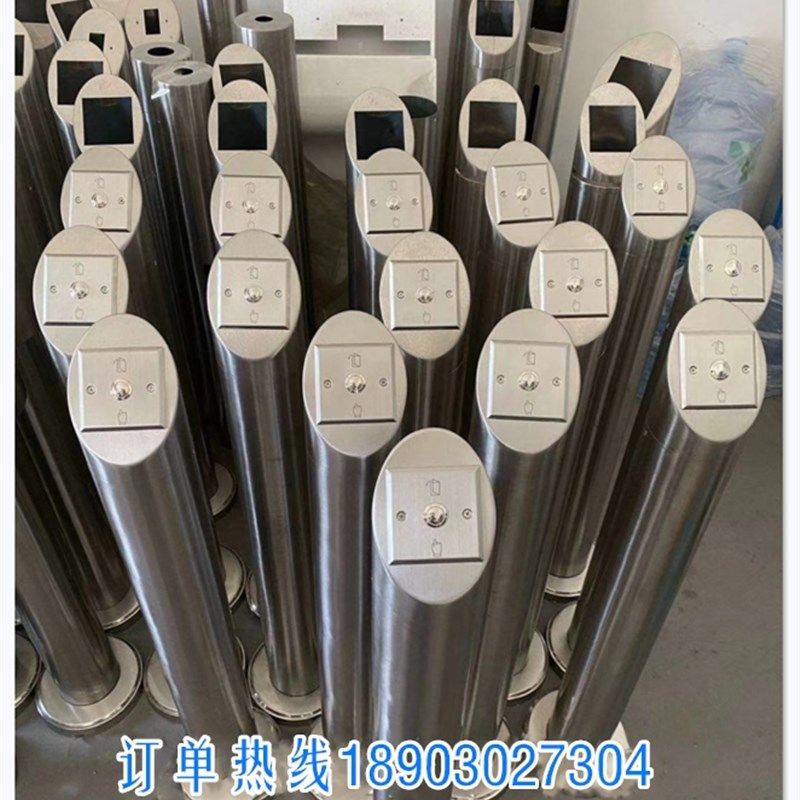 不锈钢出门按钮立柱防水开关立柱人脸识别立柱门禁读卡器刷卡立柱