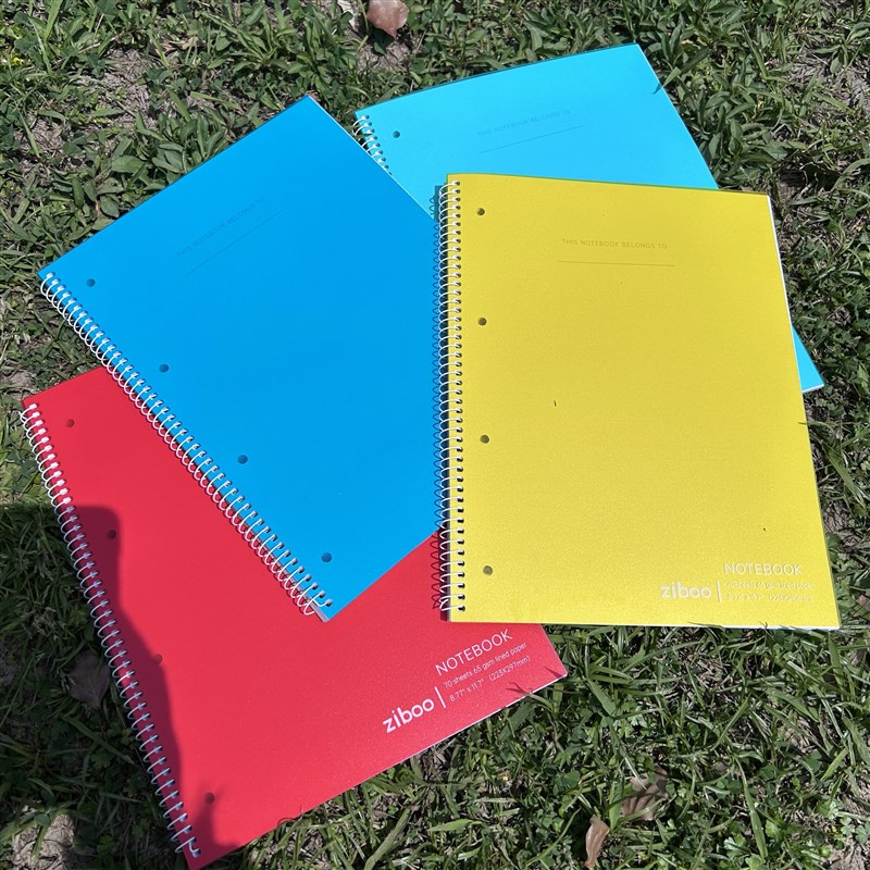 a4单线圈美式分栏本65克四孔薄本可撕线大本子学生用简约笔记本子