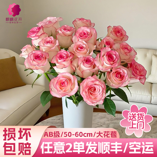 玫瑰花鲜花云南基地直发红玫瑰百合花康乃馨向日葵鲜切花生日礼物