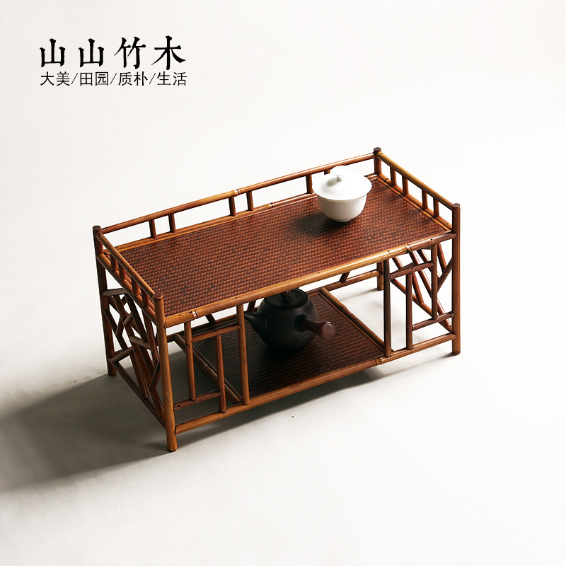 山山竹木凤眼竹茶棚博古架收纳架茶道茶具收纳架桌面茶棚展示台,纺织面料/辅料/配套,服装加工设备,淘宝优惠券,粉丝福利购,淘宝优惠卷