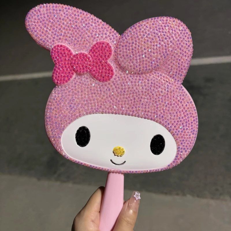 helloKitty满钻镜子美乐蒂手工贴钻改造手持化妆镜diy材料包镜子,3C数码配件,USB多功能数码宝,淘宝优惠券,粉丝福利购,淘宝优惠卷
