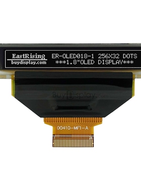 白色1.8寸OLED显示屏/显示模块/25632/256x32点阵/并串口