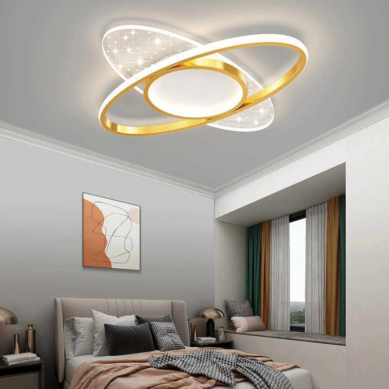 2023新款星星led吸顶灯圆形主卧客厅灯具简约现代房间主卧室灯