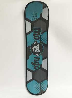 35inch蓝灰六边形雪上滑板snow skate滑雪板注塑冲浪滑板厂家直销