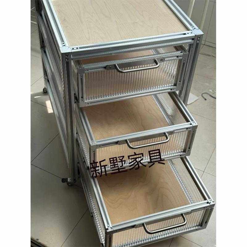 简约现代桦木海洋板床头柜杂物陈列柜铝型材收纳柜带抽屉亚克力板,家庭/个人清洁工具,地垫,淘宝优惠券,粉丝福利购,淘宝优惠卷